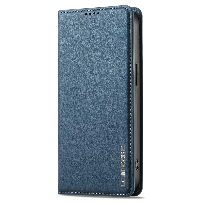 Lc. Serie Imeeke L1 Para Iphone 15 Case PU Leather Willet Soport Protective Phone Cover - Azul