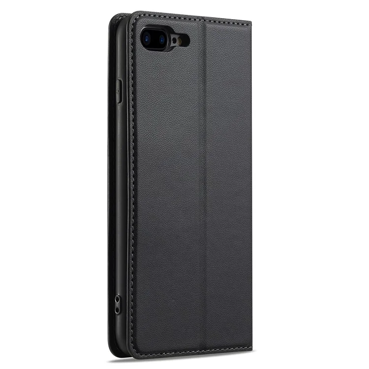 Lc. Série Imeeke L1 Pour Iphone 8 Plus / 7 Plus Couverture de Téléphone de Protection du Support de Portefeuille en Cuir PU pu pu - Noir