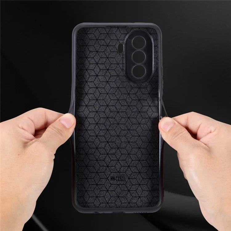 Azns Per Huawei Nova Y70 4G / Y70 Più 4G Coperchio di Protezione Del Telefono Protettivo Con Rivestimento in Pelle PU Exprinted PU - Blu