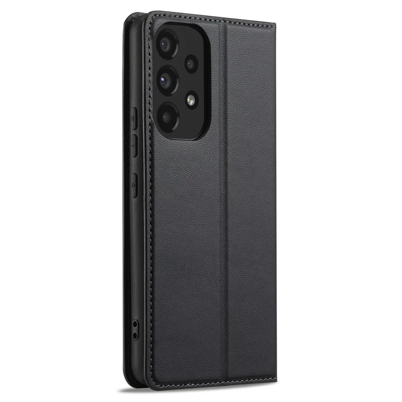 LC.IMEEKE L1 Serie für Samsung Galaxy A52s 5G / A52 5G / 4G Hülle Lederbrieftasche mit Ständer Telefonabdeckung - Schwarz
