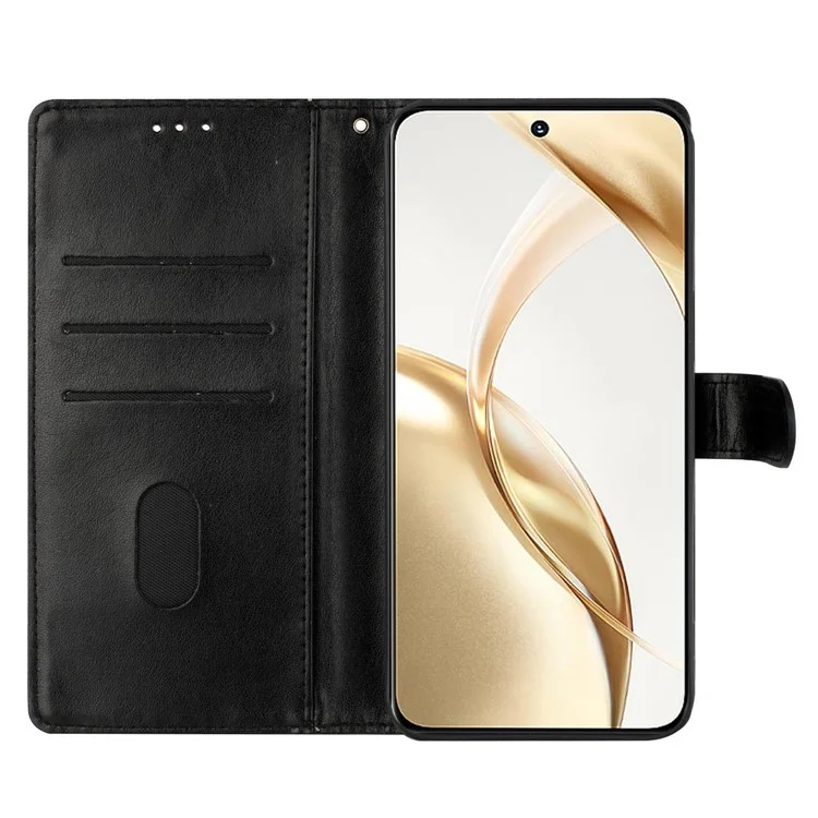 For Honor 200 5G Wallet Phone Case Butterfly Floral Imprint Leather Flip Cover - Black