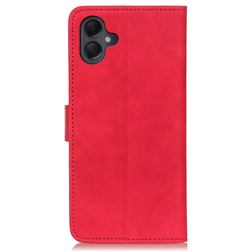KHAZNEH For Samsung Galaxy A06 4G Case Retro PU Leather Wallet Stand Phone Cover - Red