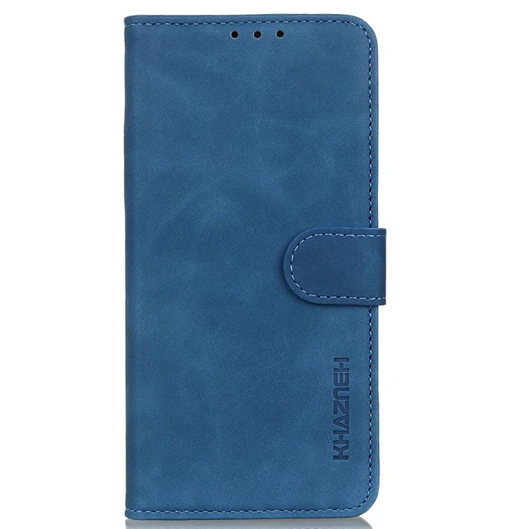 KHAZNEH For Honor X6b 4G Case Retro PU Leather Wallet Stand Phone Cover - Blue