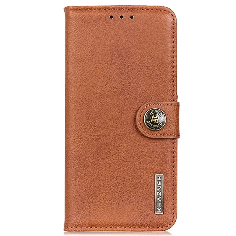 KHAZNEH For OnePlus Nord 4 Wallet Case Cowhide Texture Leather Flip Phone Cover - Brown