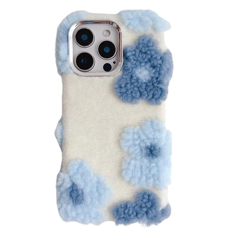 Para Iphone 16 Pro Max Case Flene Flower TPU Soft Telepubreña - Azul Cielo