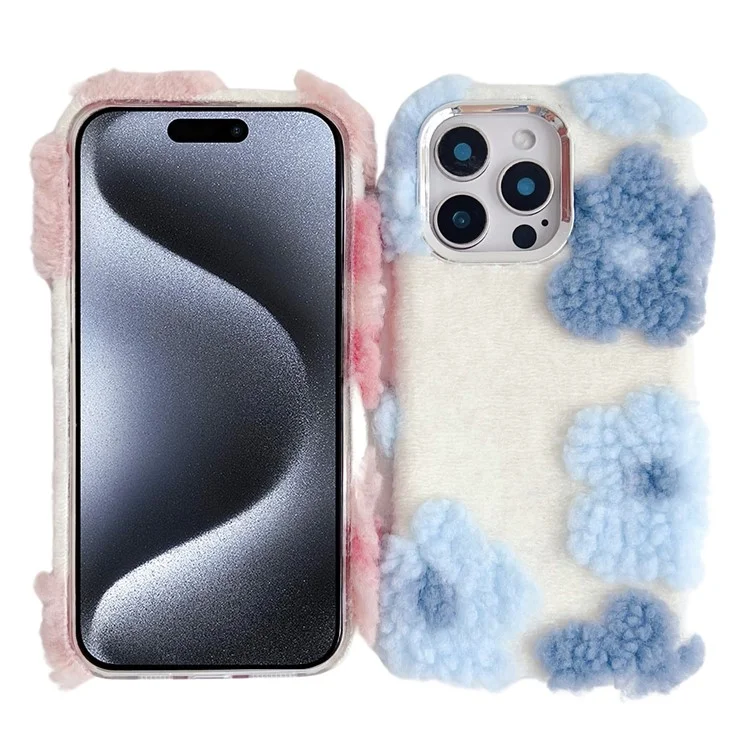 Para Iphone 16 Pro Max Case Flene Flower TPU Soft Telepubreña - Azul Cielo