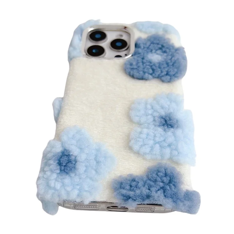 Para Iphone 16 Pro Max Case Flene Flower TPU Soft Telepubreña - Azul Cielo
