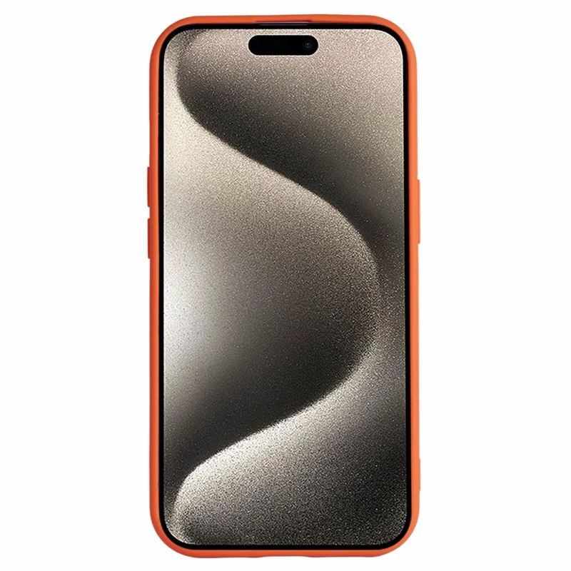 Serie Hyue Para Iphone 15 Plus Case Litchi Textura TPU TPU Tholkpropel - Naranja