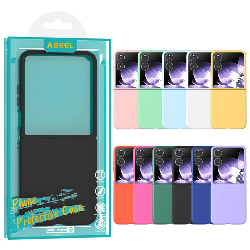 ABEEL For Xiaomi Mix Flip 5G Case Hard PC Protective Phone Cover Skin Touch Feeling - White