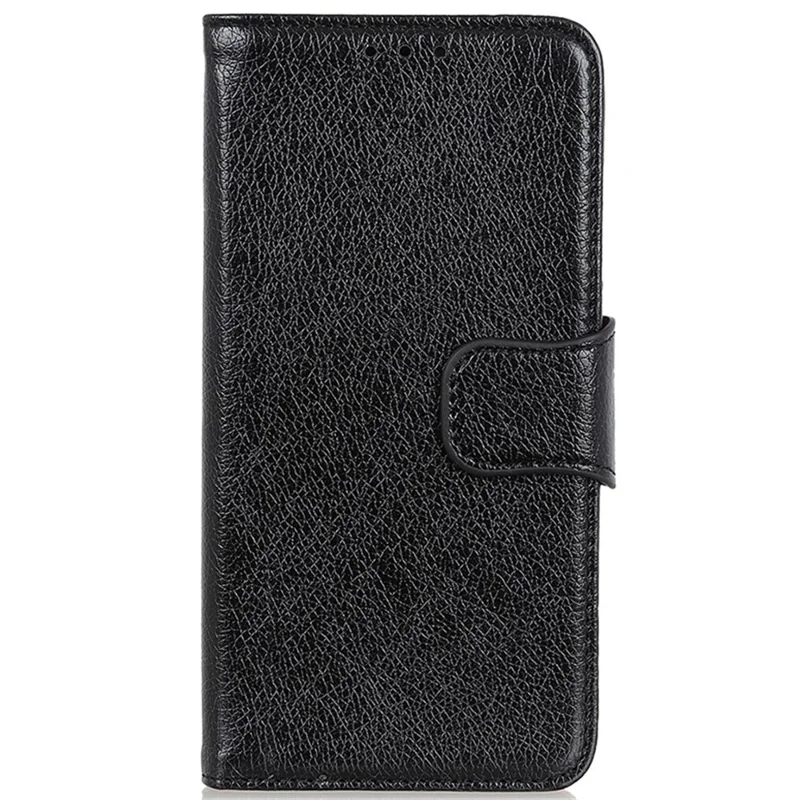 For Honor X6b 4G Case Nappa Texture Split Leather Wallet Phone Cover - Black