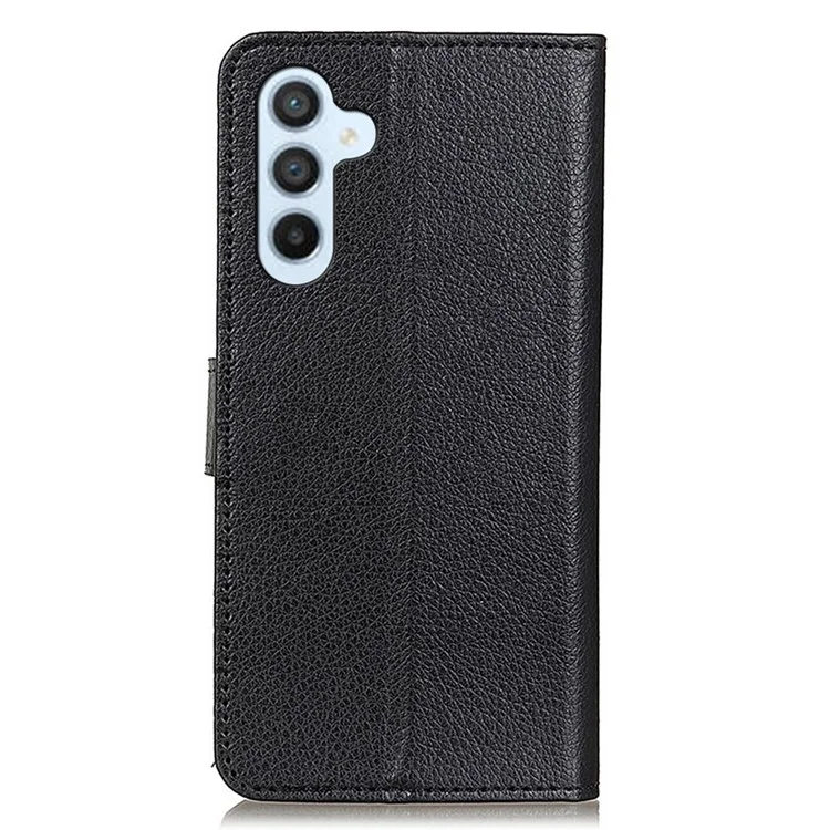 Für Samsung Galaxy A16 5G / A16 4G Wallet Case PU Leder Handyhülle Litchi Texture - Schwarz
