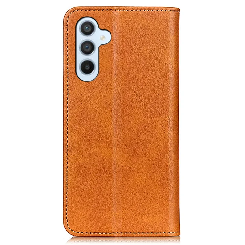 For Samsung Galaxy A16 5G / A16 4G Case Split Leather Flip Wallet Phone Cover - Brown