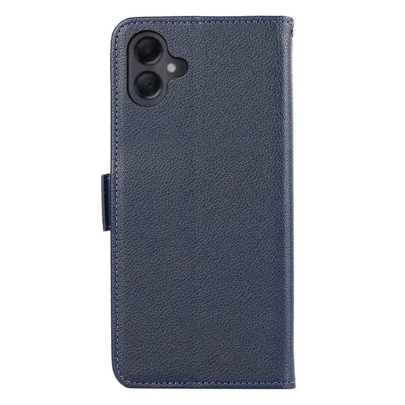 ABEEL Per Samsung Galaxy A06 Custodia in pelle effetto Litchi Copertura del telefono con blocco RFID - Blu