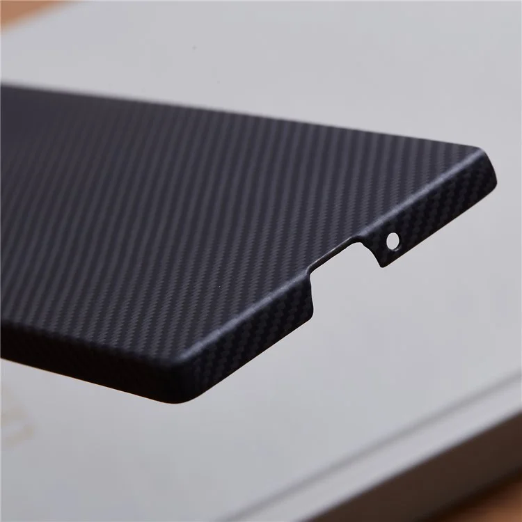 Per Samsung Galaxy Z Fold6 5G Case 600D Fine Texture Aramid Fiber Phone Cover with Metal Lens Frame - Nero