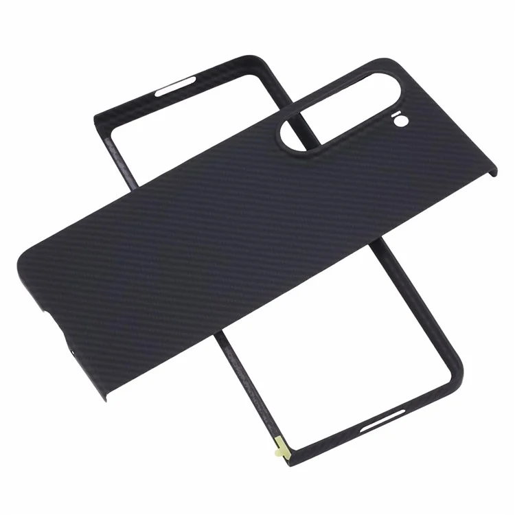 Pour Samsung Galaxy Z Fold6 Case 5G 600D Texture Fine Aramid Couverce Fibre - Noir