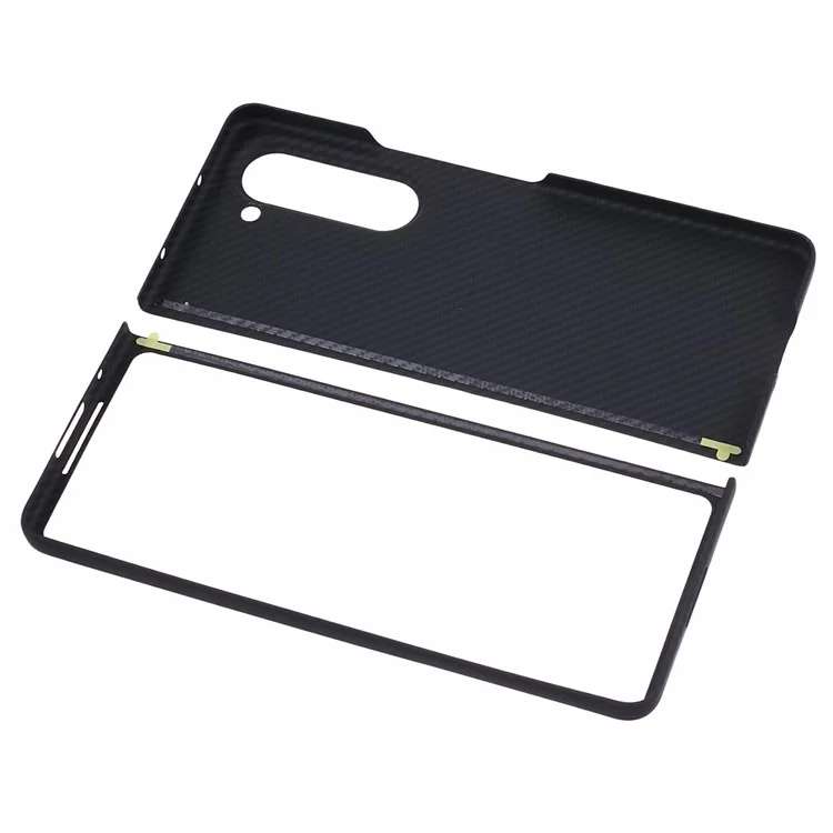 Pour Samsung Galaxy Z Fold6 Case 5G 600D Texture Fine Aramid Couverce Fibre - Noir