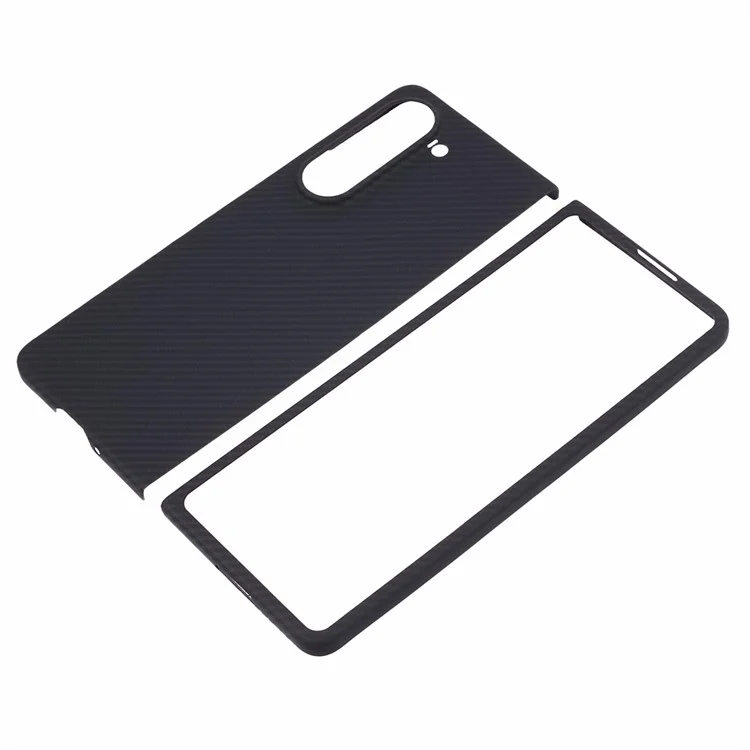 Pour Samsung Galaxy Z Fold6 Case 5G 600D Texture Fine Aramid Couverce Fibre - Noir