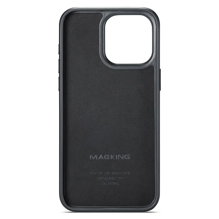 Maging K1 Series Для Iphone 16 Pro Magnetic Case PC+TPU+PU Shotpereper Thenge Cover Covere - Коричневый