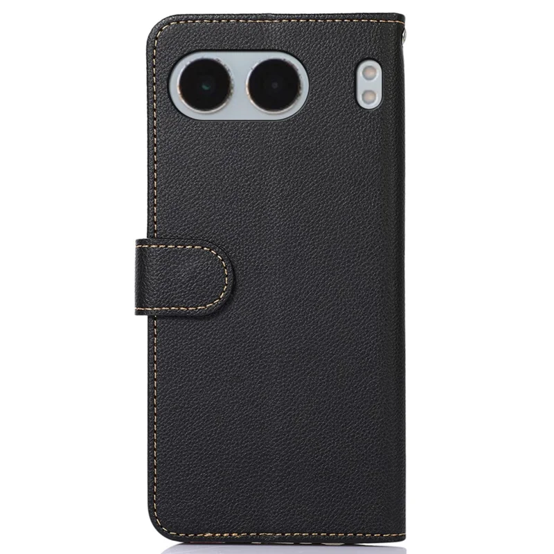 KHAZNEH per OnePlus Nord 4 Case RFID Blocking Wallet Custodia in Pelle PU - Nero