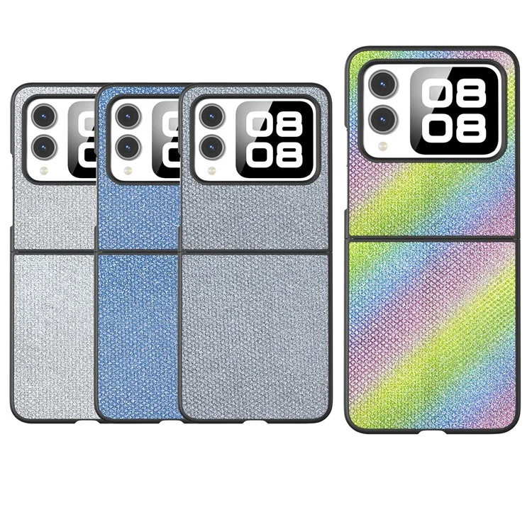 Для Huawei Nova Flip 5g Case Case Storstone Texture Кожа+pc Phone Cover - Многоцветный