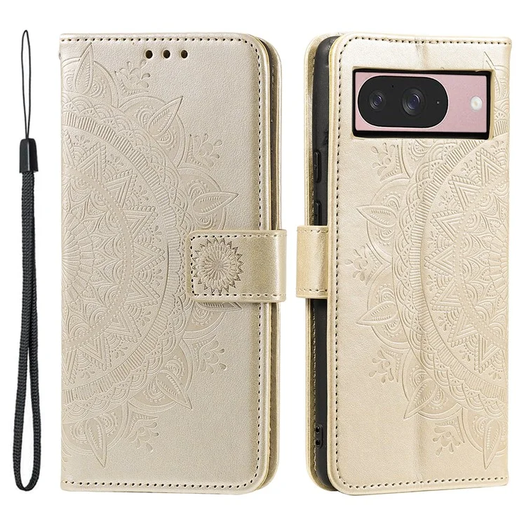 Для Google Pixel 9 / 9 Pro Case Отпечатано Totem PU - Золото
