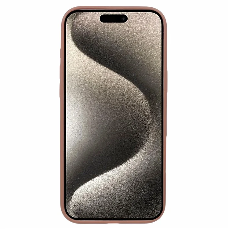 X-LEVEL PITHY STONE II For iPhone 16 Pro Magnetic Case PC+TPU Back Cover Kickstand - Titanium Gold