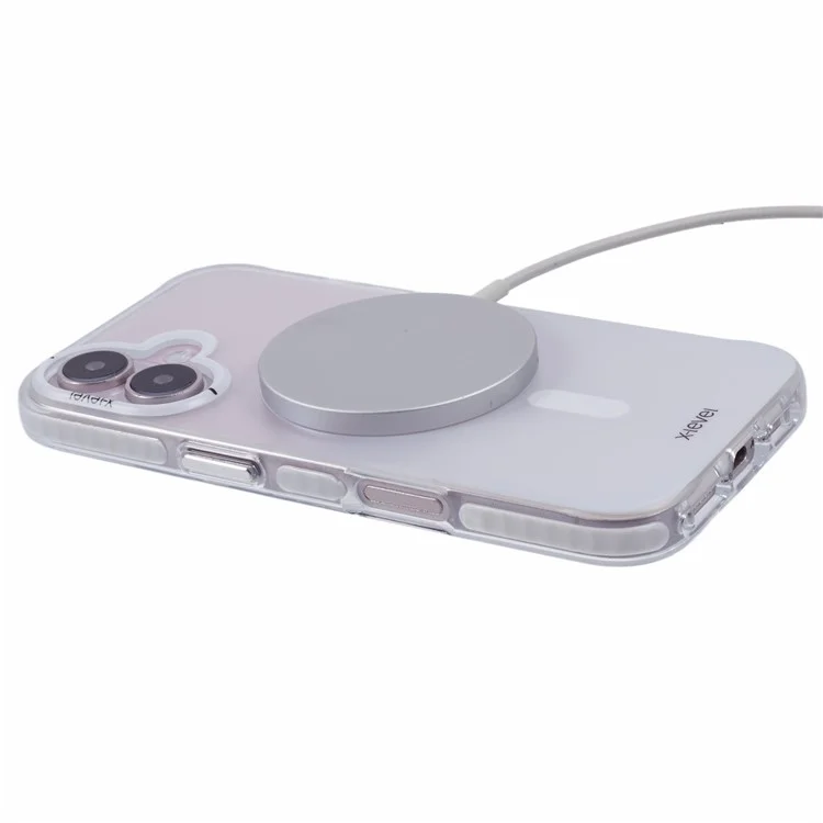 X-LEVEL For iPhone 16 Case Compatible with MagSafe TPU Gradient Phone Cover - White