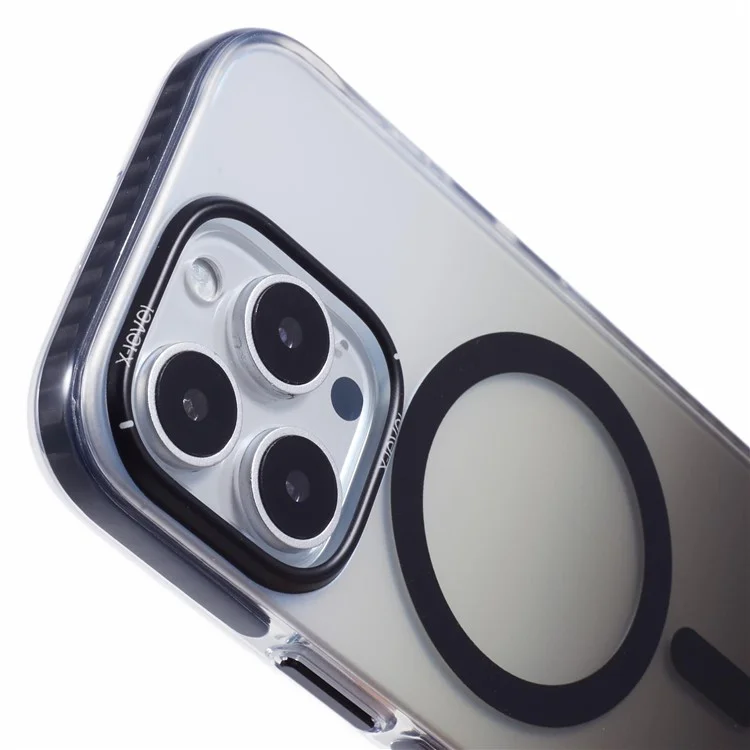 X-LEVEL For iPhone 16 Pro Case Compatible with MagSafe TPU Gradient Phone Cover - Black