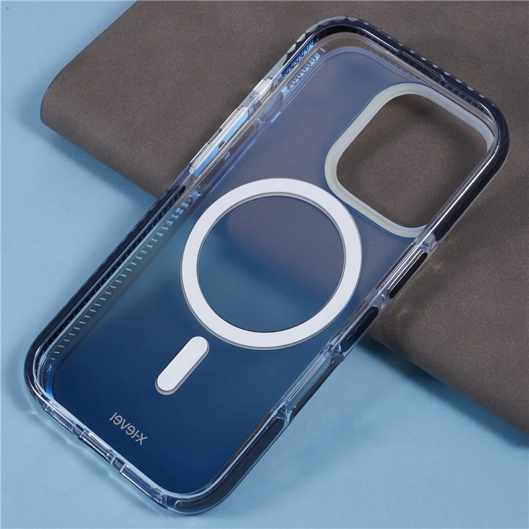 X-LEVEL For iPhone 16 Pro Case Compatible with MagSafe TPU Gradient Phone Cover - Black