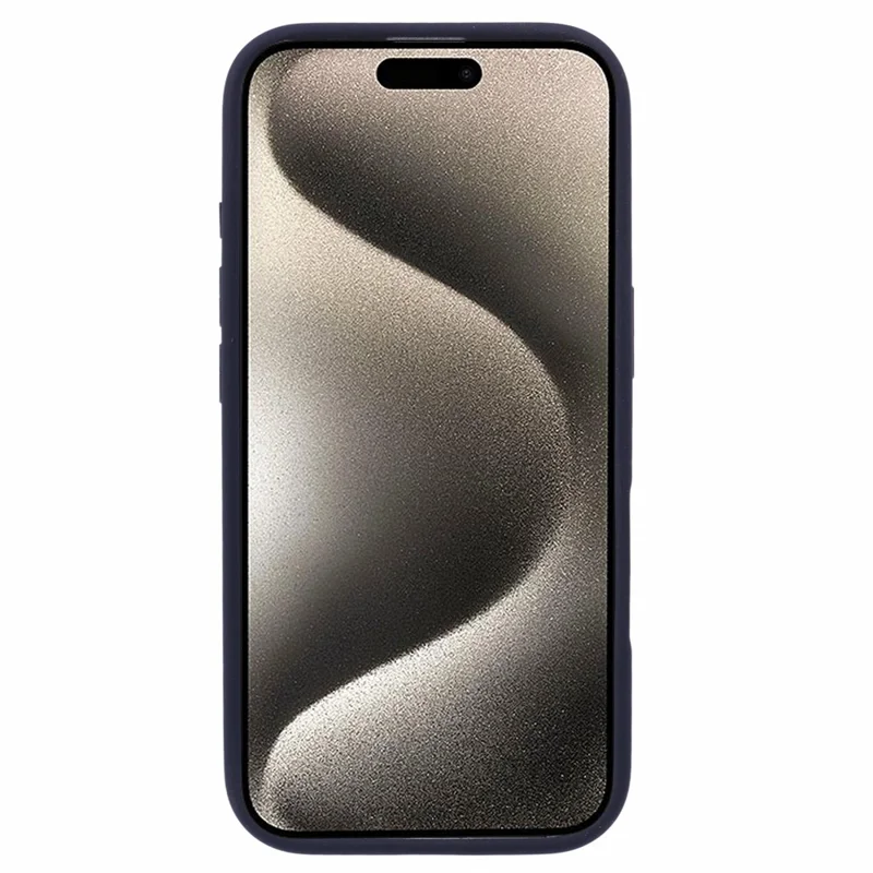 YOUNGKIT For iPhone 16 Pro Case Compatible with MagSafe Lens Kickstand Silicone Phone Cover - Navy Blue