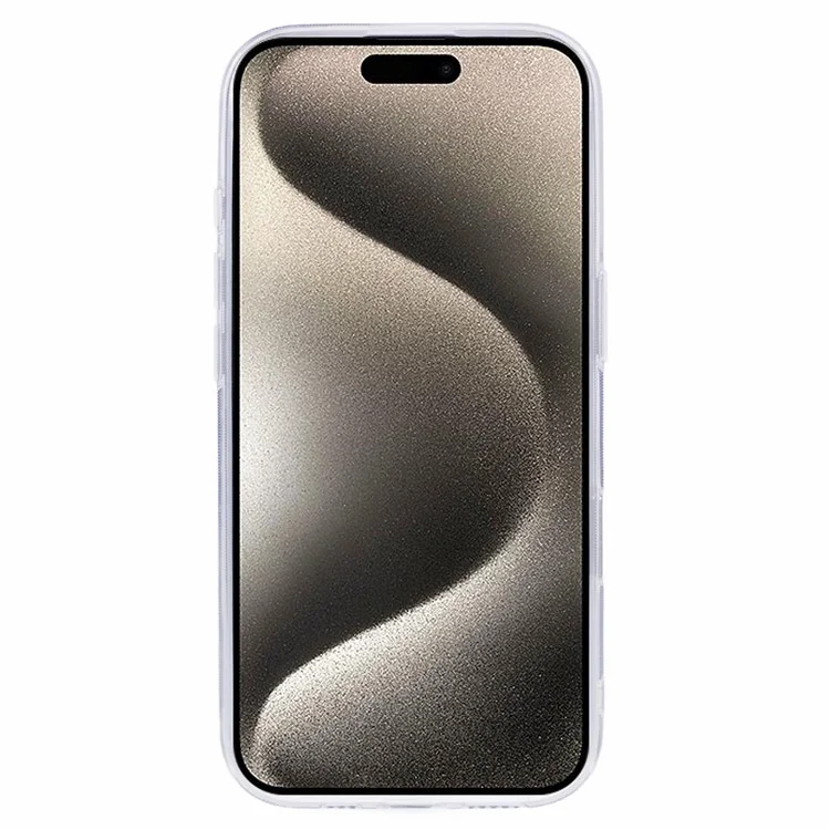 Funda para iPhone 16 Pro Compatible con MagSafe Cubierta de Teléfono de TPU+Acrílico con Decoración de Cristal Rhinestone - Rosa