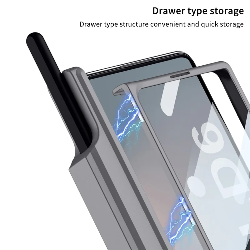GKK Pour Samsung Galaxy Z Fold6 5G Magnétique Couvernement PC Téléphone PC - Noir