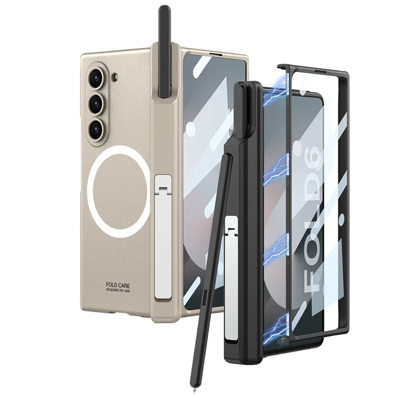 GKK Pour Samsung Galaxy Z Fold6 5G Magnétique Couvernement PC Téléphone PC - Noir