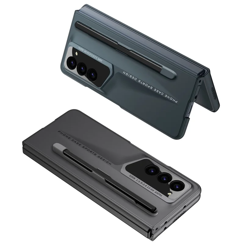 GKK Para Samsung Galaxy Z Fold6 5G Case Anti-Drop PC+PU Puno Cubierta Con Parte - Negro