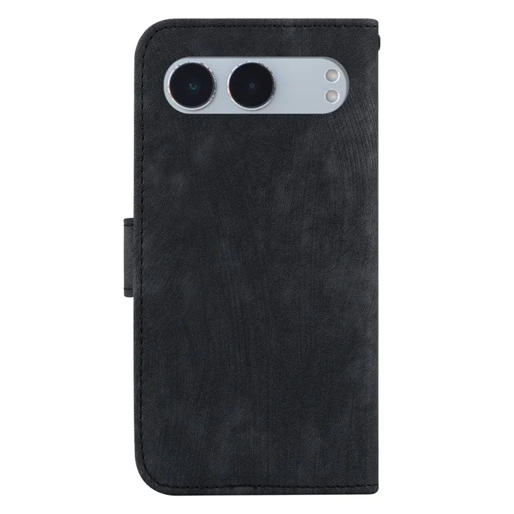Für OnePlus Nord 4 Wallet Case Tiger Imprint Leder Stoßfeste Handyhülle - Schwarz