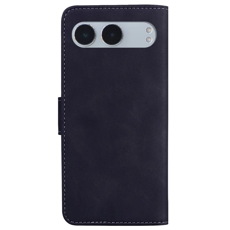 For OnePlus Nord 4 Case Solid Color Leather Wallet Phone Cover - Black