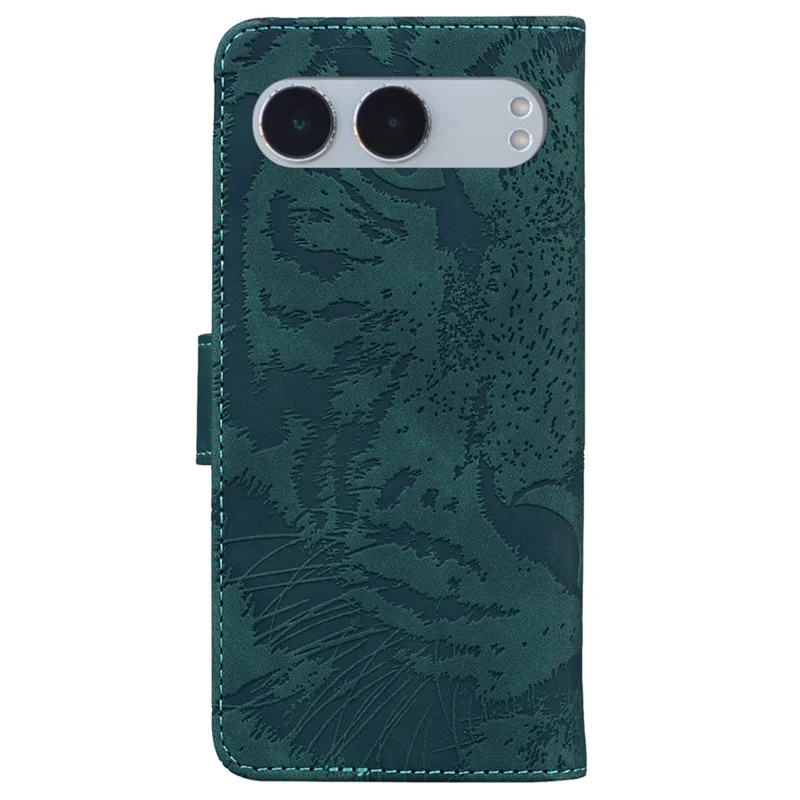 Для OnePlus Nord 4 Case Tiger Imprint Leather Wallet Phone Phone Phone - Зеленый