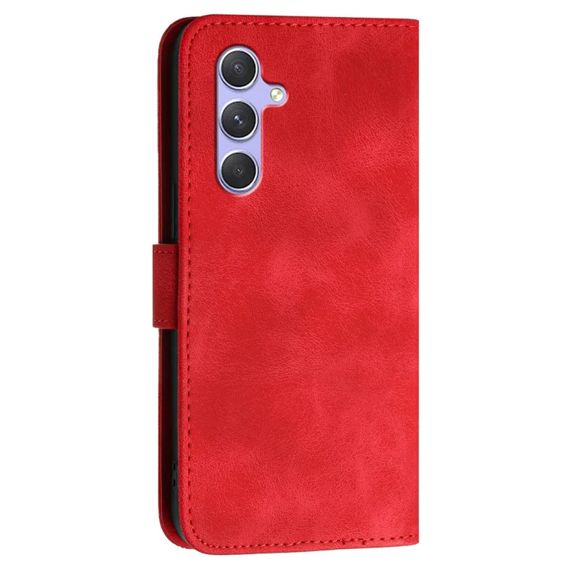 YX0080 Для Samsung Galaxy A54 5G Case Butterfly Imprint Кожаный Кошелек. - Красный