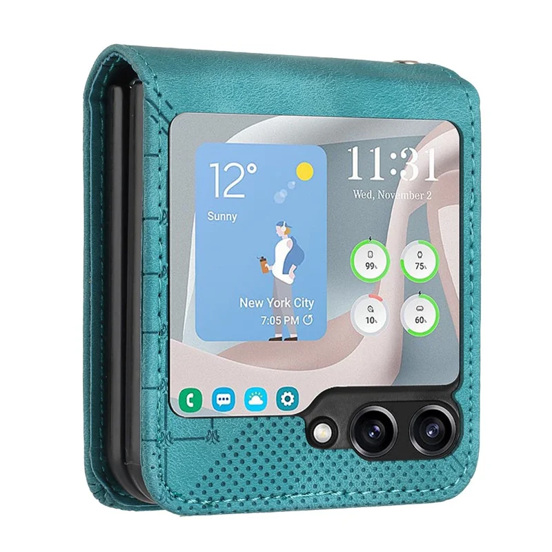 YX0080 Для Samsung Galaxy Z Flip5 5G Case Imprint Cute Phone Cope Cope - Малыш Голубой