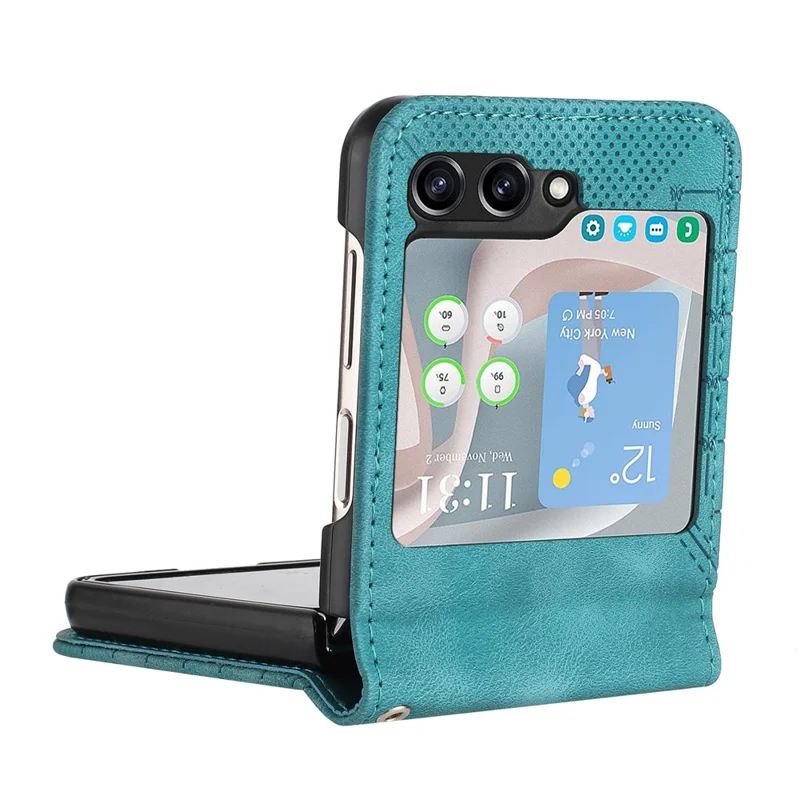 YX0080 Для Samsung Galaxy Z Flip5 5G Case Imprint Cute Phone Cope Cope - Малыш Голубой