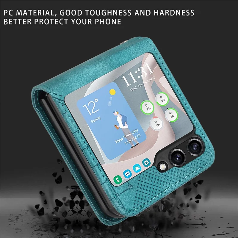 YX0080 Для Samsung Galaxy Z Flip5 5G Case Imprint Cute Phone Cope Cope - Малыш Голубой