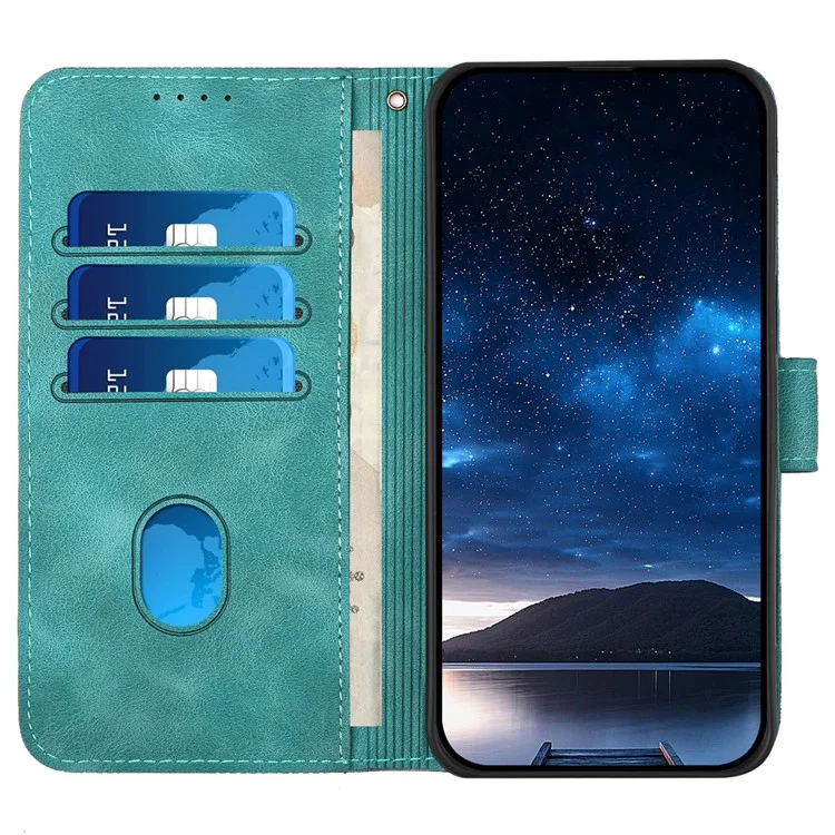 YX0080 For Honor 90 Smart / X7b 5G / X7b 4G / Play 50 Plus 5G / Play 8T 5G Custodia in pelle Portafoglio Cover per Telefono - Azzurro Neonato