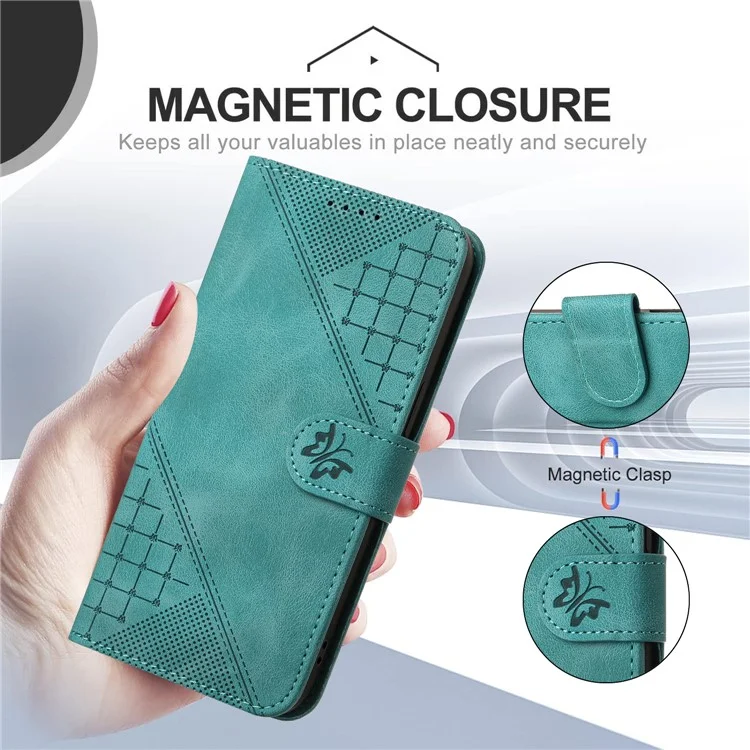 YX0080 For Honor 90 Smart / X7b 5G / X7b 4G / Play 50 Plus 5G / Play 8T 5G Custodia in pelle Portafoglio Cover per Telefono - Azzurro Neonato