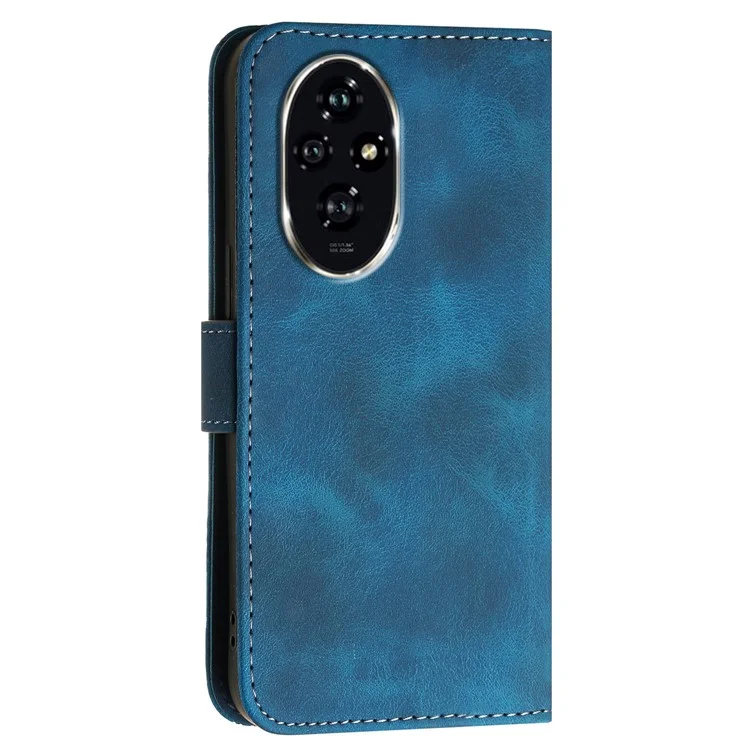 YX0080 For Honor 200 Pro 5G Case Butterfly Imprint Leather Wallet Phone Cover - Saphir