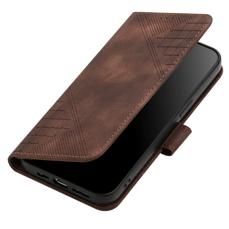 For Sony Xperia 1 VI Leather Wallet Case Butterfly Flower Imprinted Phone Cover with Strap - Brown