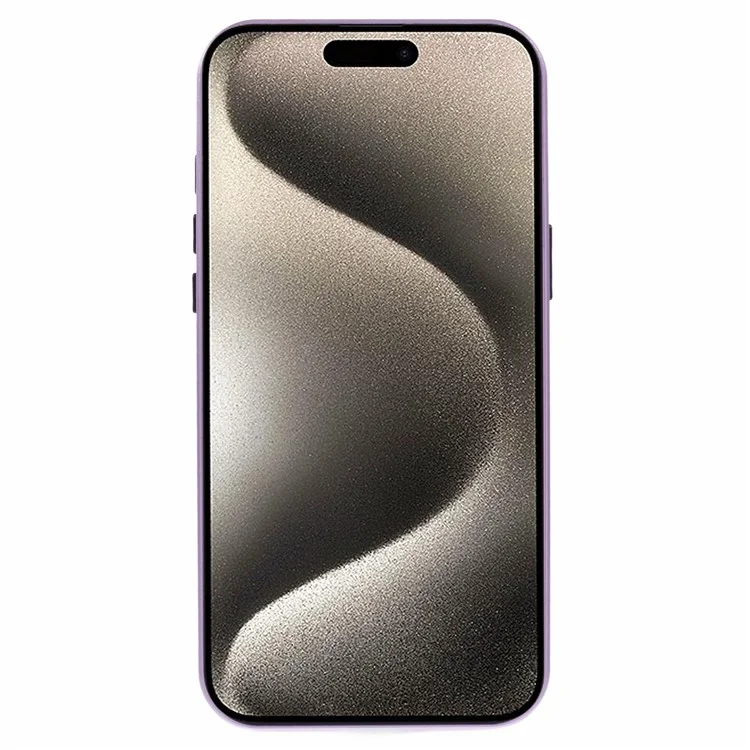 Para iPhone 16 Pro Case Magnetic Full Protection Clear Phone Cover - Purple