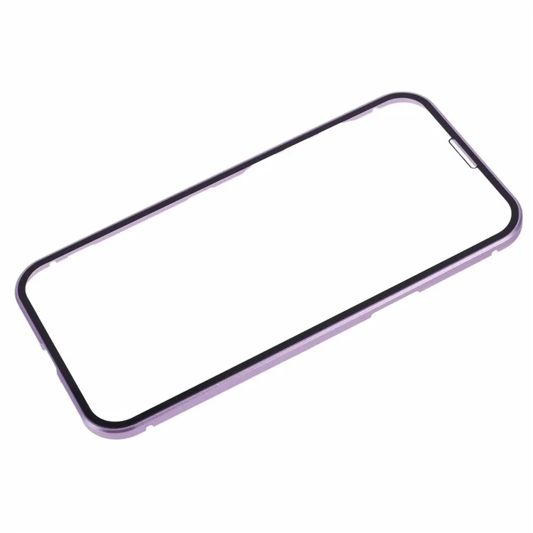 Para iPhone 16 Pro Case Magnetic Full Protection Clear Phone Cover - Purple