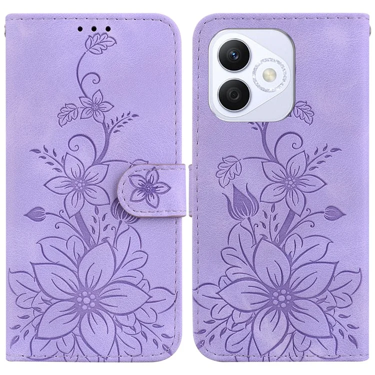 Для Чести X60i 5G Case Lily Flow - Фиолетовый