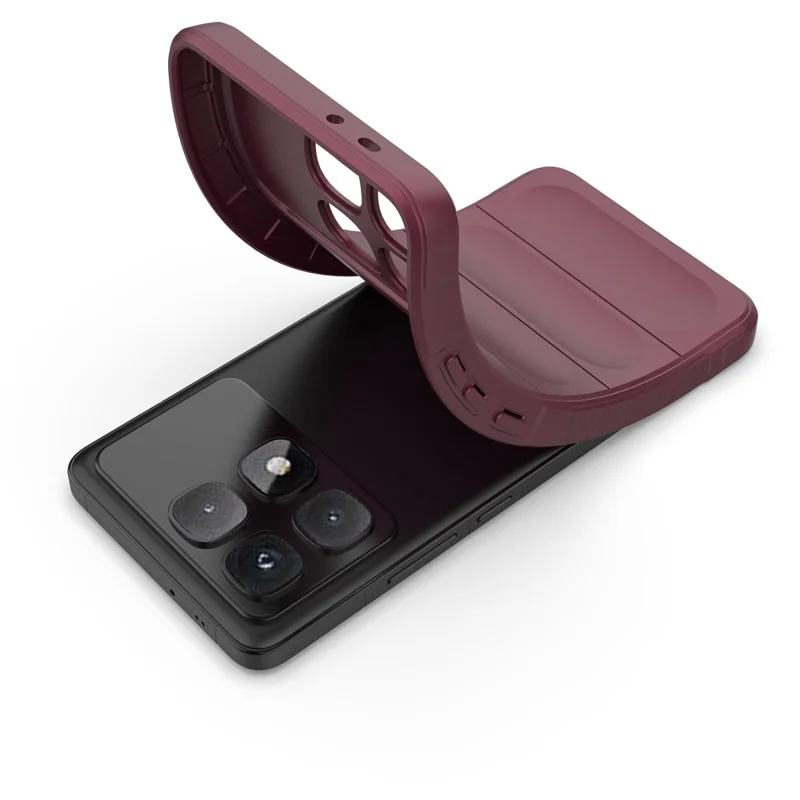 For Xiaomi Redmi K70 Ultra Case Anti-Drop Soft TPU Phone Cover - Wine Red