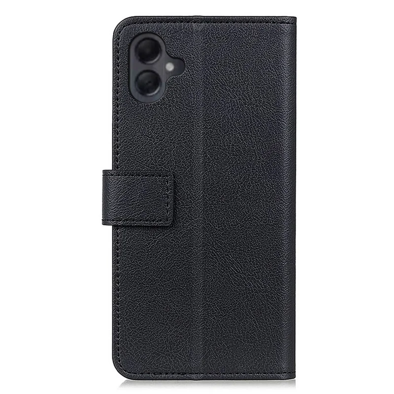 Para Samsung Galaxy A06 Case PU Leather Stand Willet Telep Cover - Negro